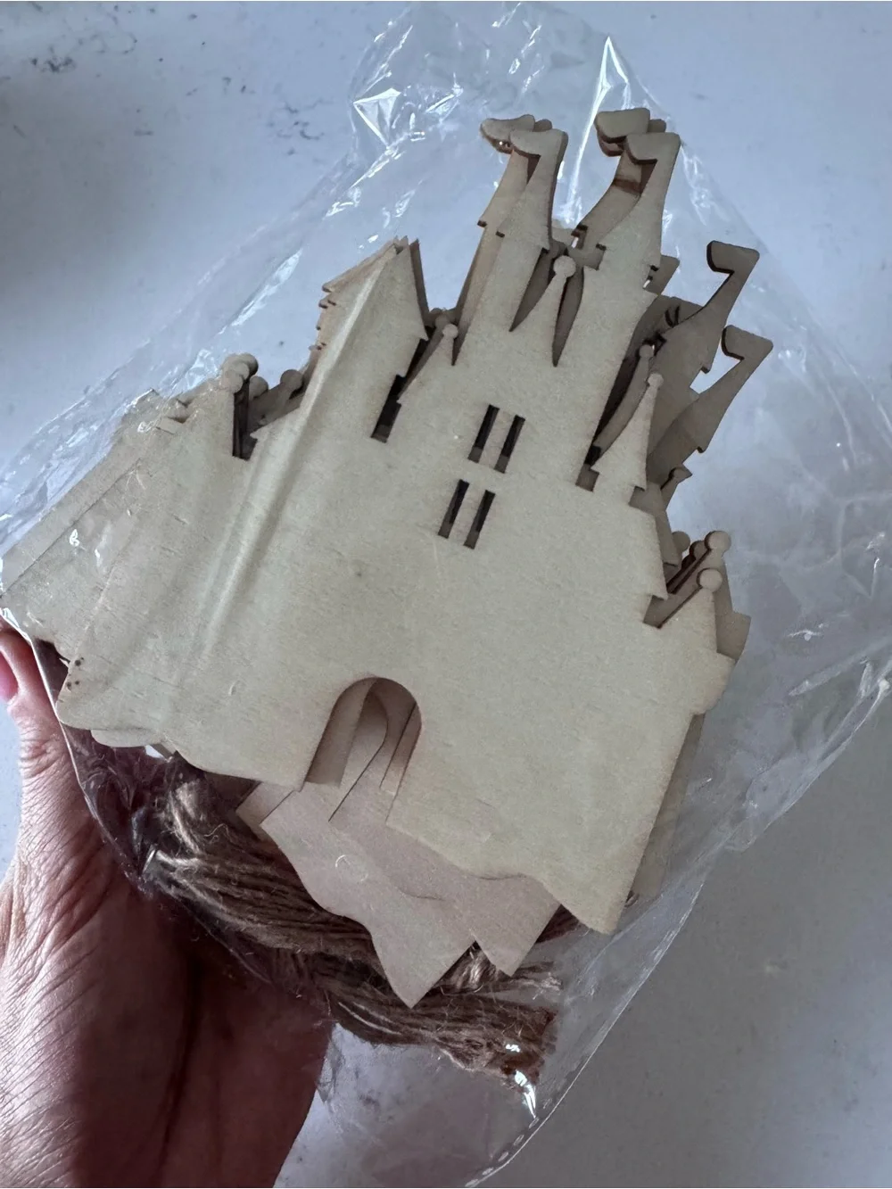 15 Pack 6 Inch Wood Castle Cutouts Unfinished Wood Castle